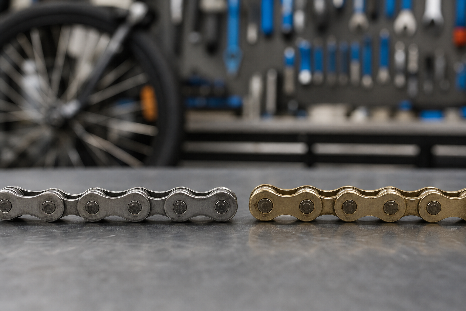 KMC bicycle chains compared for fleet corrosion protection